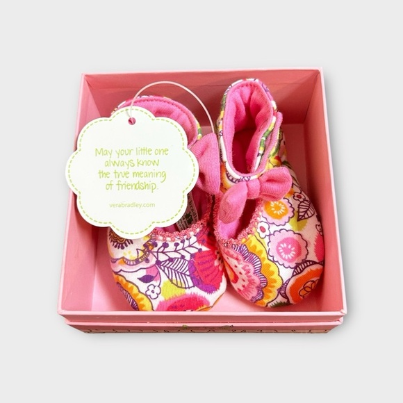 Vera Bradley Baby Mary Jane Shoes 0-6m NWT - Picture 3 of 7